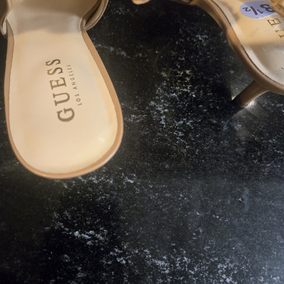 Guess Nude Pointed Toe Slingback Heels - Picture 3 of 4